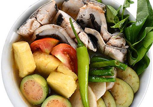 Sinigang in Pineapple and Guava Bangus Belly