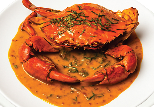 Crab in Salted Egg Sauce