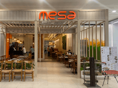 MESA restaurant entrance at SM City Clark