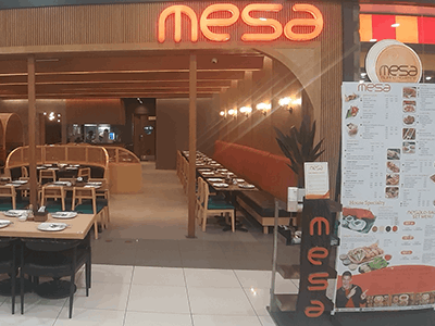 MESA restaurant entrance at SM City Grand Central