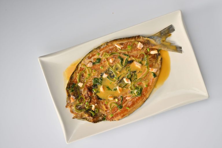 Whole Bangus with Salted Egg