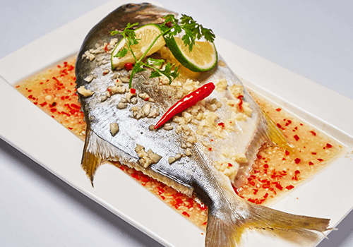 Pampano Steamed in Dayap Chili
